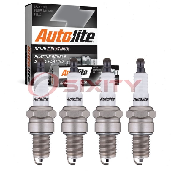 4 pc Autolite APP63 Double Platinum Spark Plugs for 3115 3200 41-804 415 H6B Ignition Wire Secondary