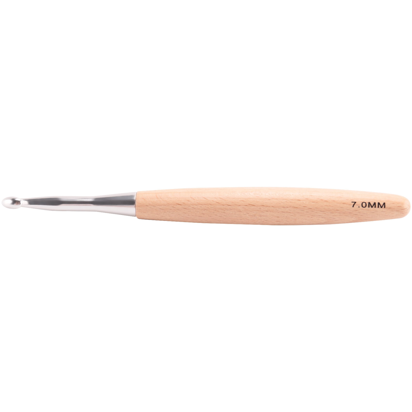 50X Big Crochet Hooks Set with Beech Wood Handle, Crochet Hooks for Chunky Yarn, Size 7mm 8mm 9mm 50mm 12mm