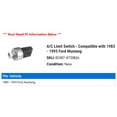 thumbnail image 2 of A/C Limit Switch - Compatible with 1983 - 1993 Ford Mustang 1984 1985 1986 1987 1988 1989 1990 1991 1992, 2 of 2