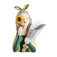 thumbnail image 4 of Florero de niña decoración estatua figura de niña Macarena Oro 25 cm x 13 cm x 34 cm, 4 of 8