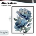 thumbnail image 4 of Stupell Industries Traditional Two Blue Flowers Serene Peonies Black Framed Giclee Art, 11 x 14, by Franklyn Gregory, 4 of 8