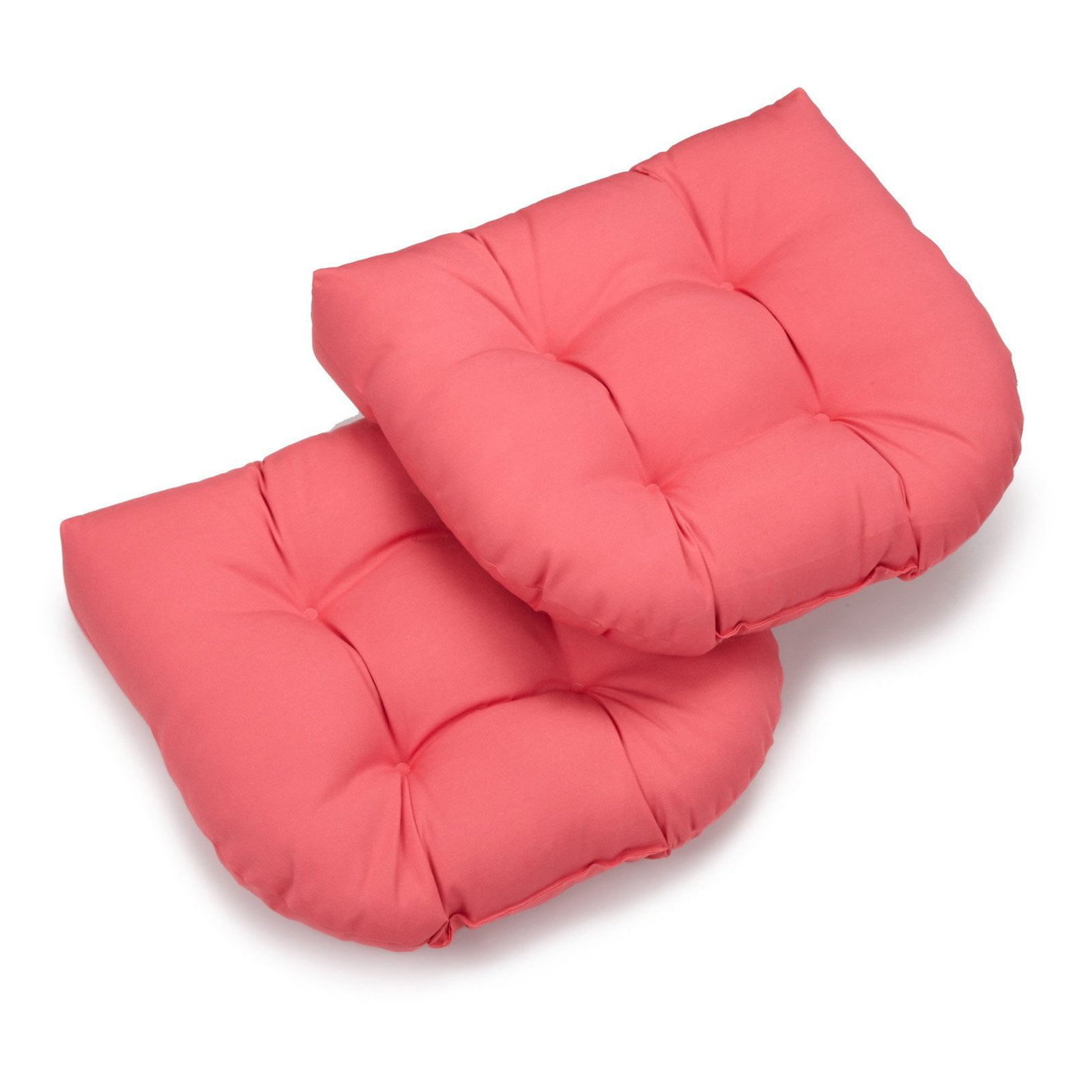 Blazing Needles Twill UShaped Indoor Chair Cushion Set of 2