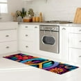 Peace Symbol Rectangular Kitchen Mat Runner Rugs, 15.7"x59", Washable