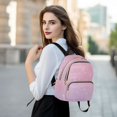 thumbnail image 6 of JIALIOU Mini Backpack Purse for Women Quilted Casual Daypack Small Travel Shoulder Bag, Glittering Purple Pink, 6 of 7