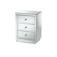 thumbnail image 2 of Baxton Studio Lina Modern and Contemporary Hollywood Regency Glamour Style Mirrored 3-Drawer Nightstand Bedside Table, 2 of 6