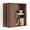 Walnut Brown, variant on Laundry Wall Cabinet with Fluted Sliding Door, Wooden Medicine Cabinet with Adjustable Shelves, Hanging Wall Mounted Cabinet, (Walnut Black)