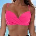 thumbnail image 2 of UAYOTSE Women Underwire Bikini Top Only - Push Up Bathing Suit Top Padded Swim Bra Swimsuits Top,Sizes L, 2 of 9