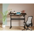 thumbnail image 3 of Fenge 2 Tiers Electric Standing Desk with Monitor Riser Shelf 47 Inch Height Adjustable Office Desk, Sit Stand Computer Workastation (4 Memory Presets), 3 of 7