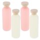 thumbnail image 1 of 4 botellas rellenables con tapa abatible, de plástico, vacías, para cremas, lociones y champús., 1 of 8