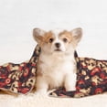 thumbnail image 4 of Pofeuu record Skull rock Print Puppy Blanket,Dog Blankets,Pet Blanket Cozy Cat Blankets for Indoor Cats, Fuzzy Pet Blanket for Kitten Doggy Dog Blankets-Large, 4 of 8