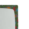 thumbnail image 2 of Ambesonne Fern Green Fitted Sheet, Floral Swirls, Twin XL Size, Orange Blue and Red, 2 of 2