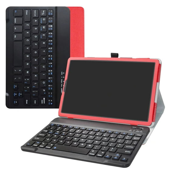 Labanema 10.5" Samsung Galaxy TAB S5E T720 T725 Bluetooth Keyboard Case, PU Leather Folio Stand Protective Case, Cover for 10.5" Samsung Galaxy TAB S5E T720 T725 (Red)