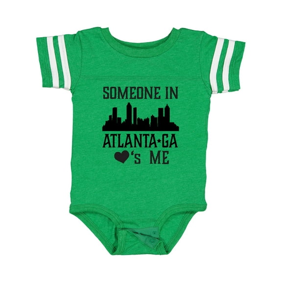 Inktastic Atlanta Georgia Someone Loves Me Skyline Boys or Girls Baby Bodysuit