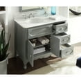 thumbnail image 3 of Chans Furniture 42" Benton Collection Gray Cottage Style Knoxville Bathroom Sink Vanity, 3 of 3