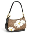 thumbnail image 4 of Coach Women's Small Teri Convertible Top Zip Shoulder Bag in Signature Canvas with Floral Print (Tan Multi), 4 of 4