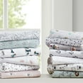thumbnail image 6 of Intelligent Cozy Soft Cotton Flannel Printed Sheet Set in Grey Sloths Queen, 6 of 7