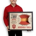 thumbnail image 4 of Indiana Hoosiers 25.5" x 19.5" Assembly Hall Stadium Views Wall Art, 4 of 7