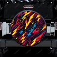 thumbnail image 1 of uflage Pattern With Lightnings Polyester Universal Spare Wheel Tire Cover Wheel Covers for Trailer RV SUV Truck Camper, 1 of 5