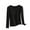 Black, variant on yillto Womens Thermal Top Cotton Long Sleeve Base Layered Underwear Warm Winter Slim Shirts M-4XL