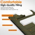 thumbnail image 5 of Portable Camping Cot Mattress 80 x 36 Inches Sleeping Mat with Waterproof Anti-Slip Bottom Floor Mattress Easy to Carry for Guest Tent Lawn Yard Camping Cot Easy to Store, 5 of 8