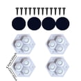 thumbnail image 3 of TIELUTT Roulette Universelle pour Meubles de Maison Roulements Sans Perçage Nécessaire Usure Robuste Silencieux Matériel Domestique Pinces de Menuiserie Ensemble Grands Mini Clips pour Tissu Artisanat Scie Pinces de Menuiserie Serrage d'Établi, 3 of 7