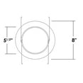 thumbnail image 2 of Nicor Lighting 17502BZ 6 in. Lexan Shower Fresnel Lens Trim in Bronze, 2 of 2