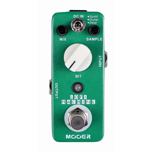 Pedal para Guitarra Bajo o Synth MOOER LOFI MACHINE Verde