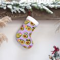 thumbnail image 6 of Bingfone Cartoon Avocados Print Personalized Christmas Stocking - Snowman Design Large 18 inch,Family Holiday Season Decor, 6 of 7