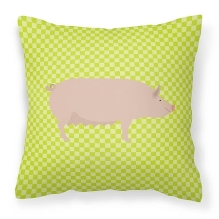 English Large White Pig Green Fabric Decorative Pillow BB40PW40 Mesmerizing Large White Decorative Pillows English Large White Pig Green Fabric Decorative Pillow BB40PW40 Mesmerizing Large White Decorative Pillows