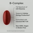 thumbnail image 2 of Sports Research® Vitamin B-Complex - Full Spectrum of B Vitamins with Methylated B12 & Folate - Gluten Free ·  Plant-Based · Non-GMO · Vegan-Friendly Formula - 60 Veggie Softgels, 2 of 7