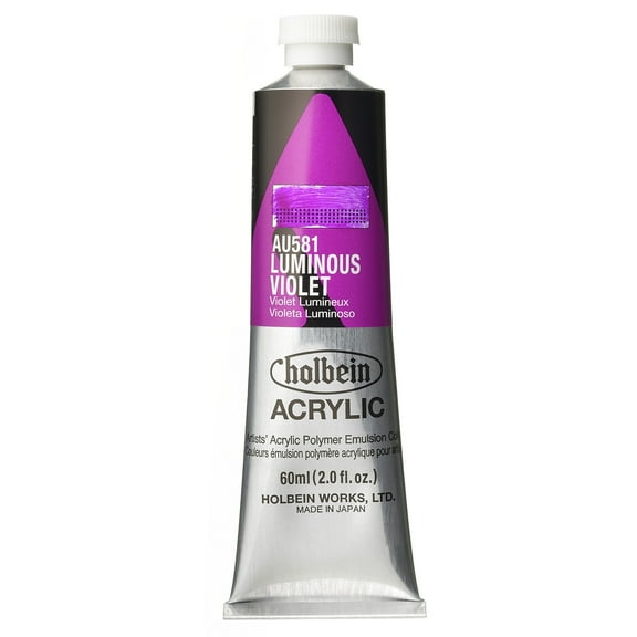 Holbein Artist Heavy Body Acrylic Color, 60ml, Luminous Violet