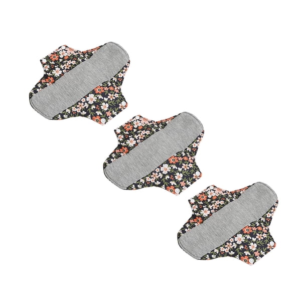 Almohadillas Menstruales Reutilizables, Almohadillas Menstruales De Tela Lavables Altamente Absorbentes, Fácil Limpieza, 3 Piezas Para Uso Diario