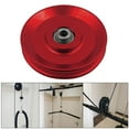 thumbnail image 3 of Universal Aluminum Wheel Gym Accessory for Fitness Equipment , Red, 110mm, 3 of 8