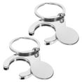 thumbnail image 3 of Milisten 2pcs Trolley Coin Holder Keychains Ornament Metal Keyring Coin Holder Supermarket Shopping Cart Chip Key Chain Pendant, 3 of 6