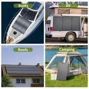 ALLPOWERS 100 Watt Solar Panel, Flexible, Monocrystalline, IP68 Waterproof, Portable Solar Panel Charger for Camping, RV, Motorhomes, Home Backup, Generator, Power Station, PV Charging