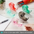 thumbnail image 5 of Unique Bargains Tape Dispenser Double-Side Handheld Tapes Cutter Holder, Pink 5 Pack, 5 of 5