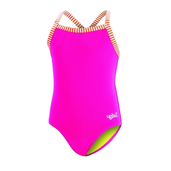Dolfin Girls' Uglies Solid One Piece Swimsuit