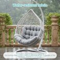 thumbnail image 5 of Eurhowing 4" Thick Egg Chair Cushion Replacement, Waterproof & Non-Slip Outdoor Patio Swing Chair Cushions, High-Density Soft Hanging Basket Seat Cushion, Gray, 5 of 9