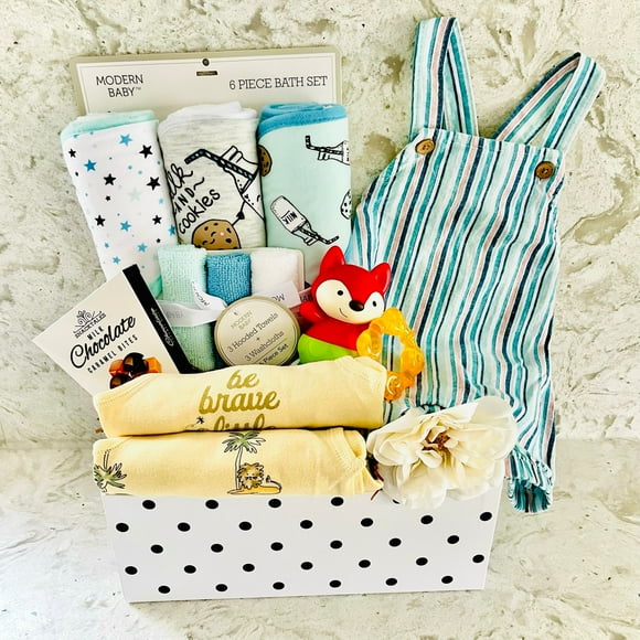 Little Gentlemen's Delight Baby Boy Gift Basket