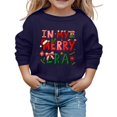 thumbnail image 2 of HIPYLO Thanksgiving Top Christmas Teacher Shirts Christmas Funny Shirts Kids White Tshirt Teen Long Sleeve Tops Preppy Tops 6 Year Old Boy Clothes, 9-10 Years, 2 of 4
