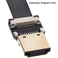 thumbnail image 3 of 20/50 /80cm Length FPC Ribbon Flat Cable 0.5 Mm Pitch Pin for HDMI HDTV FPV Multicopter Aerial Photography, 3 of 7