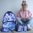 thumbnail image 2 of Yspwyqan Cosmic Galaxy Axolotl 4Pcs Backpack Set with Lunch Box Pencil Case Water Bottle, 17 Inch Lightweight Daypack for Elementary Middle School Travel, 2 of 7