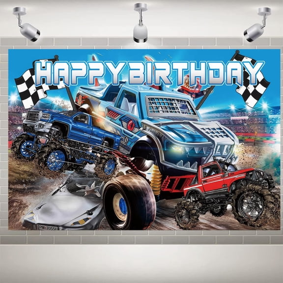 Backdrop Happy Birthday Party Banner Children's Photography