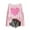 Pink, variant on Women's Sweater Long Sleeve Breast Awareness Day Print Round Neck for Fashion Pullover Knitted Top,Sweaters for Women