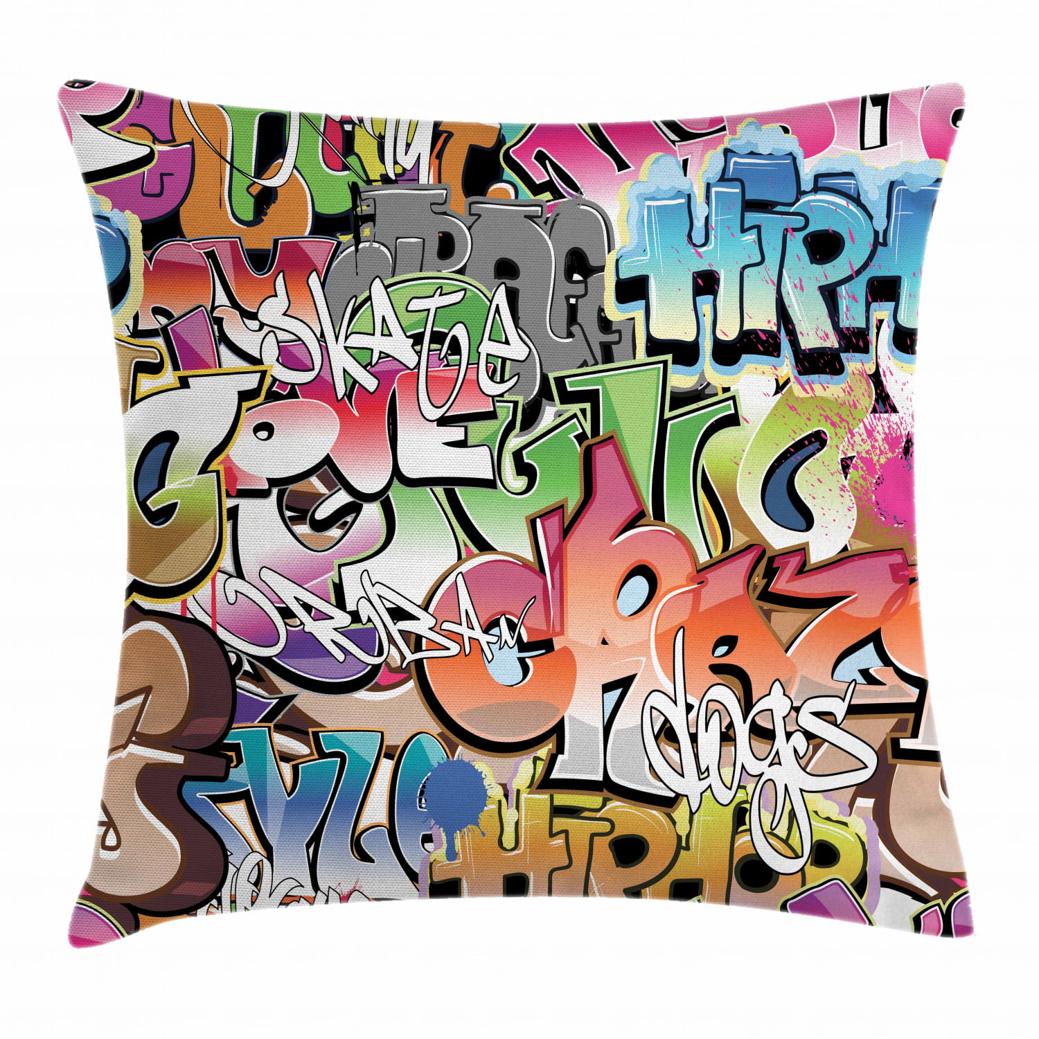 Urban Graffiti  Throw Pillow  Cushion Cover Blockbuster 