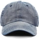 thumbnail image 2 of Gorra de béisbol lavada, de algodón vaquero desgastado, gorra de papá, gorra de estilo camionero unisex ajustable, 2 of 7