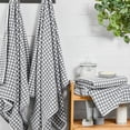 thumbnail image 2 of Mainstays Performance Super Soft Quick Dry Bath Towel Set, 4-Piece, Checkered Grey, 2 of 7