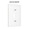 thumbnail image 2 of KLL DOGS FACE Pattern Electrical Outlet Covers, 3" x 5" 1 Pack Electric Receptacle Plug Covers for Decorator Receptacle Outlet & Switch-Style T, 2 of 6