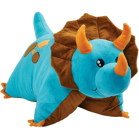 Pillow Pets 18" Blue Dinosaur Pillow Stuffed Animal Plush Toy Pet