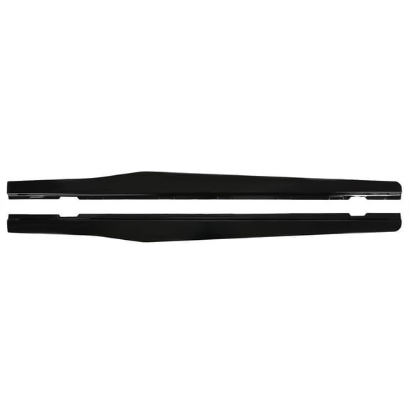 Suitable for Glossy Black Side Skirts for 2010-2015 Chevy Camaro LT, LS, SS - Durable PP Rocker Panel Extensions Body Kit